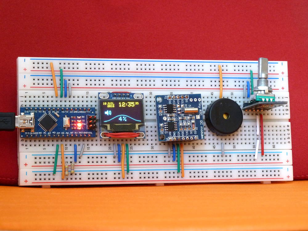 Horloge à cycles ultradiens — Arduino Nano