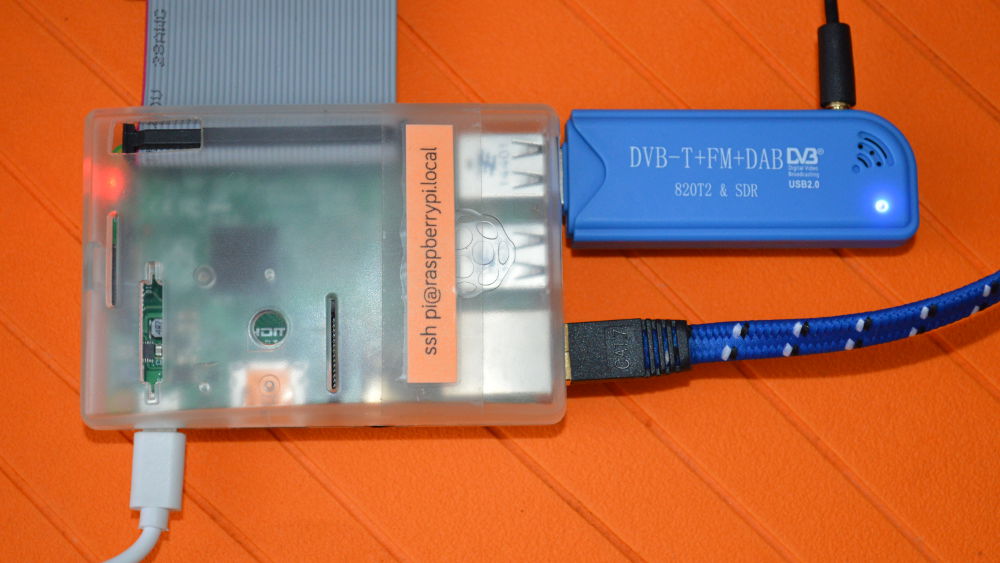 Raspberry Pi avec dongle SDR