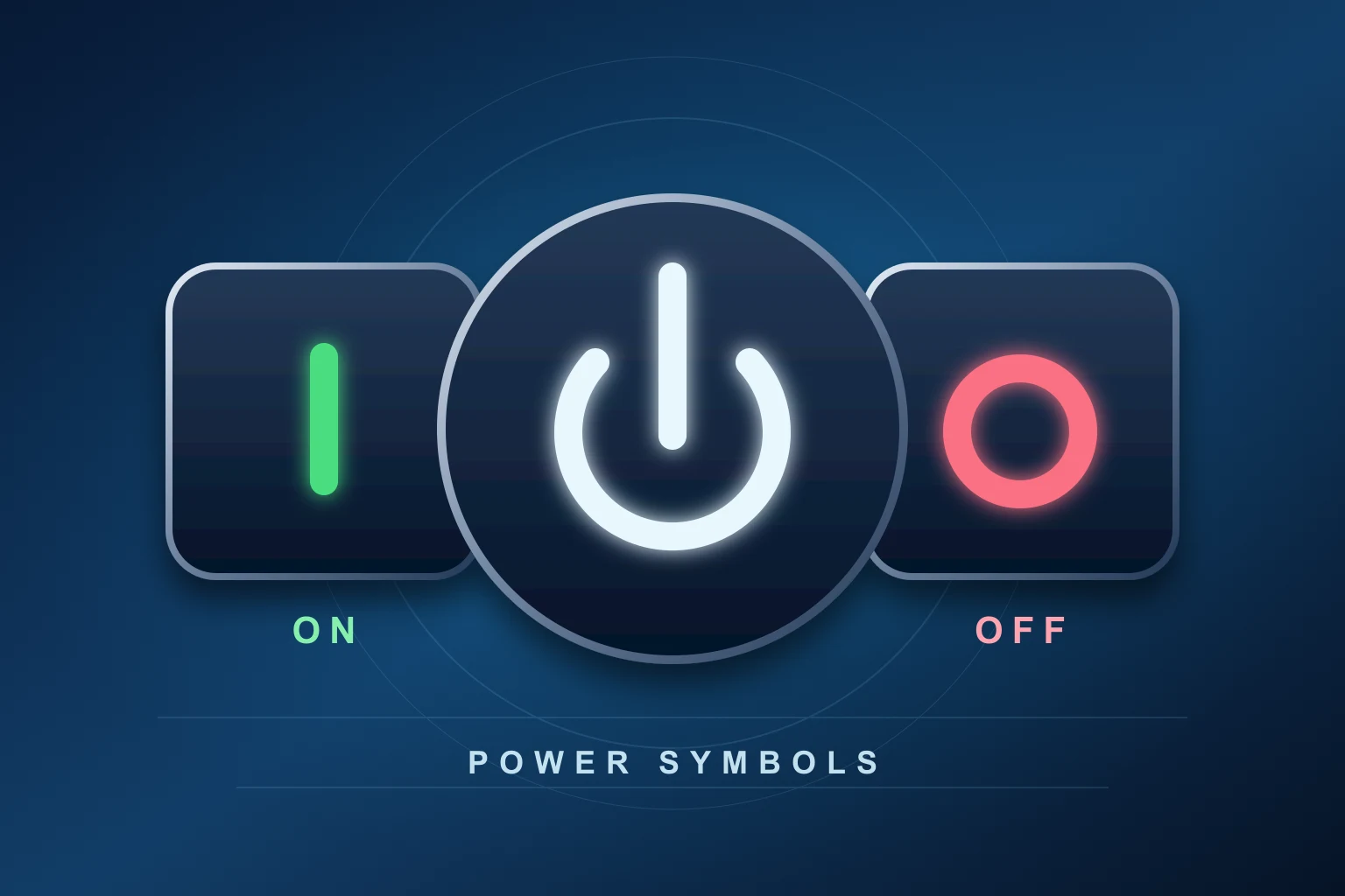 Symbole ON OFF